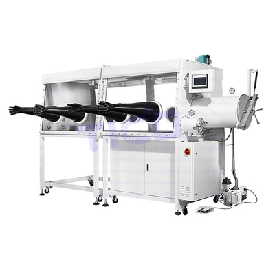 Beli Dua Bagian Kotak Sarung Tangan vakum Double Work Station Penggunaan Laboratorium online manufacture