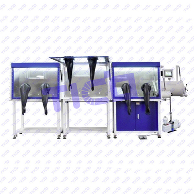 Beli Bagian 3 Cepat Untuk Buka Kotak Sarung Tangan Vakum Peralatan Laboratorium Kontrol PLC Untuk Baterai Polit Line online manufacture