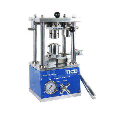 Mesin Crimping Peralatan Laboratorium Sel Silinder Hidrolik 35kg