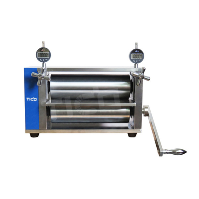 Benchtop Battery Calendering Machine Manual Rolling Press Machine HRC62 200mm Lebar