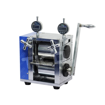 Elektrode Lithium Ion Battery Calendering Machine 150mm Peralatan Lab Rolling Press
