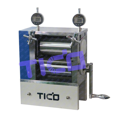 Roll Press 150mm Lebar Baterai Calendering Mesin Calender Manual