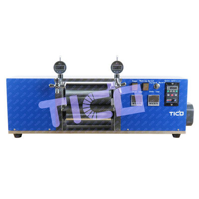 Pemanasan Rolling Press Calender dengan 200mm Lebar Roller untuk Pouch Battery Lab Penelitian